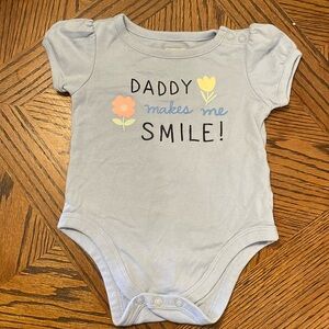 Garanimals graphic onesie: Daddy makes me smile